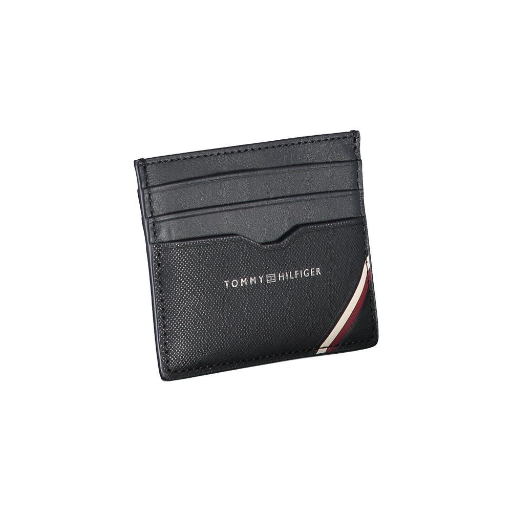 Tommy Hilfiger Blue Leather Men Wallet Tommy Hilfiger Dark Slate Gray