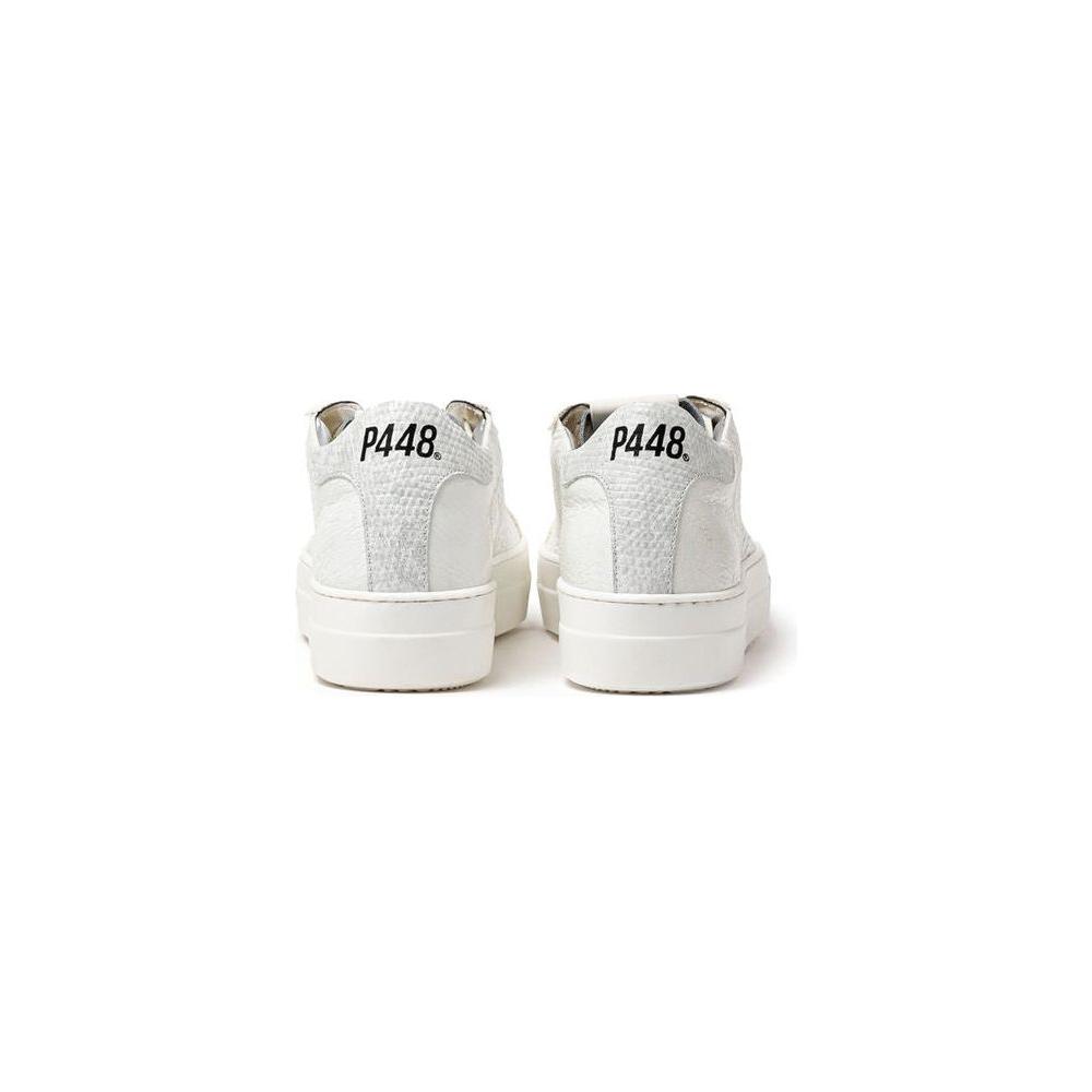 P448 White Leather Sneaker P448 Light Gray