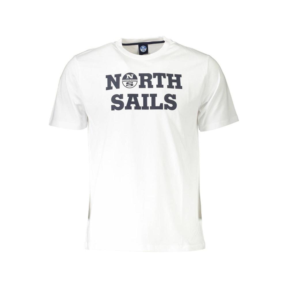 North Sails White Cotton Men TShirt North Sails White Smoke