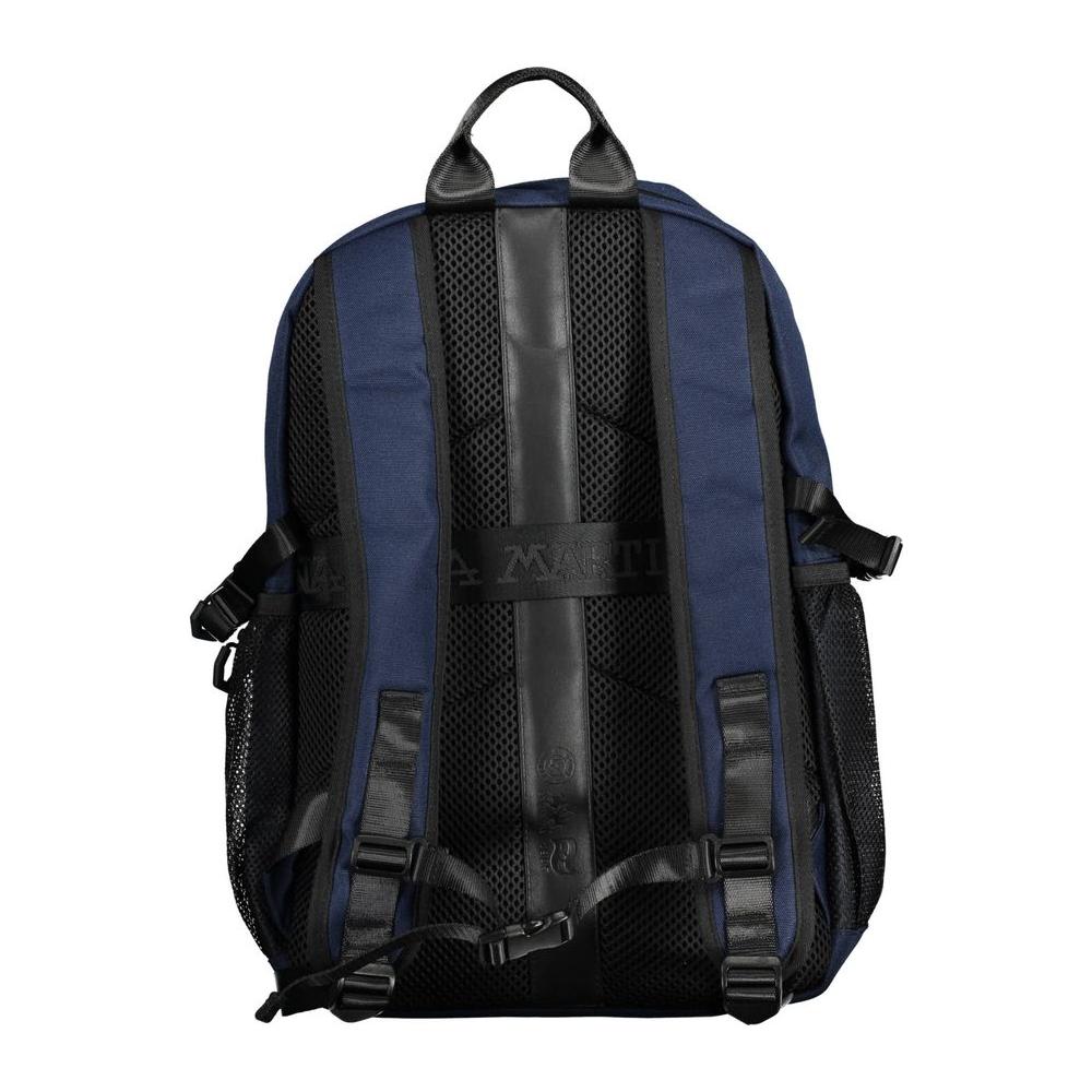 La Martina Blue Polyester Men Backpack La Martina Dark Slate Gray