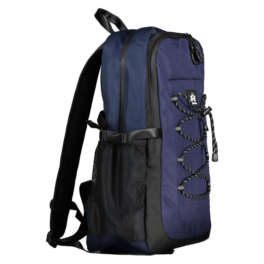 La Martina Blue Polyester Men Backpack La Martina Dark Slate Gray