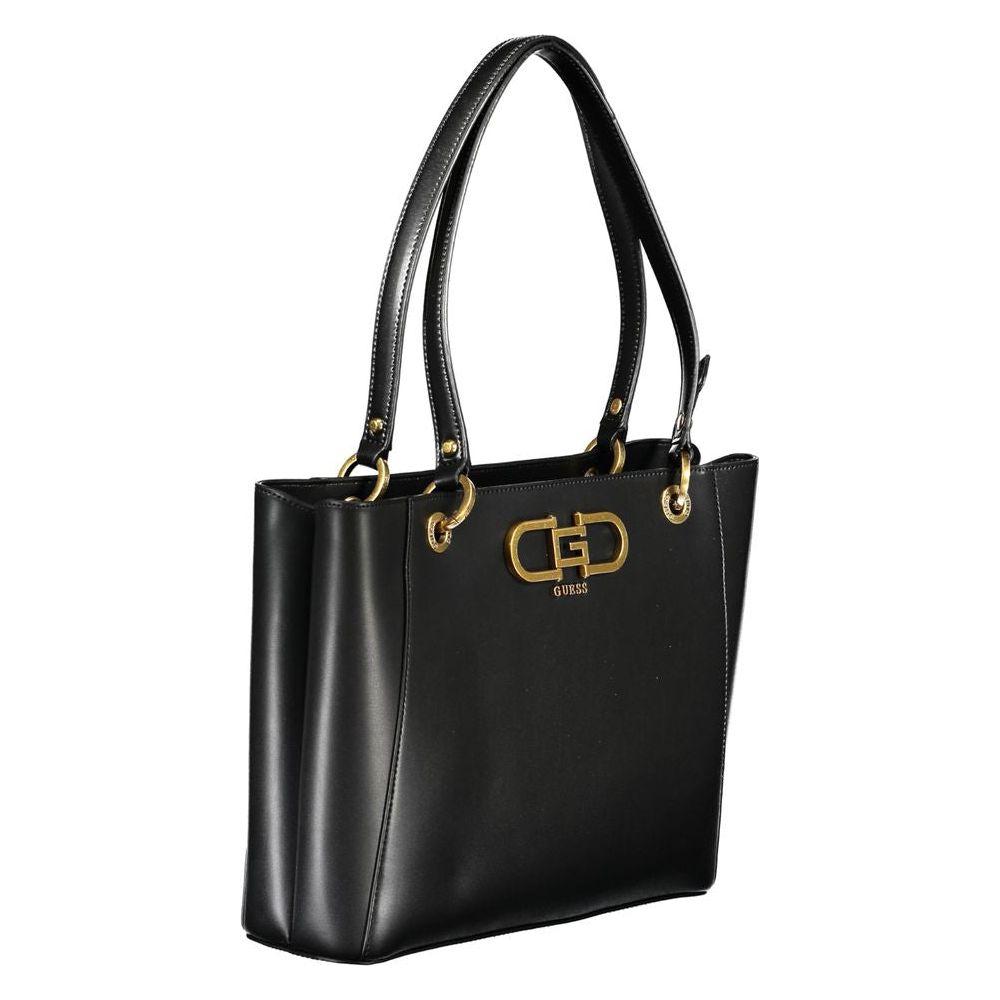 Guess Jeans Black Polyethylene Handbag Guess Jeans Black