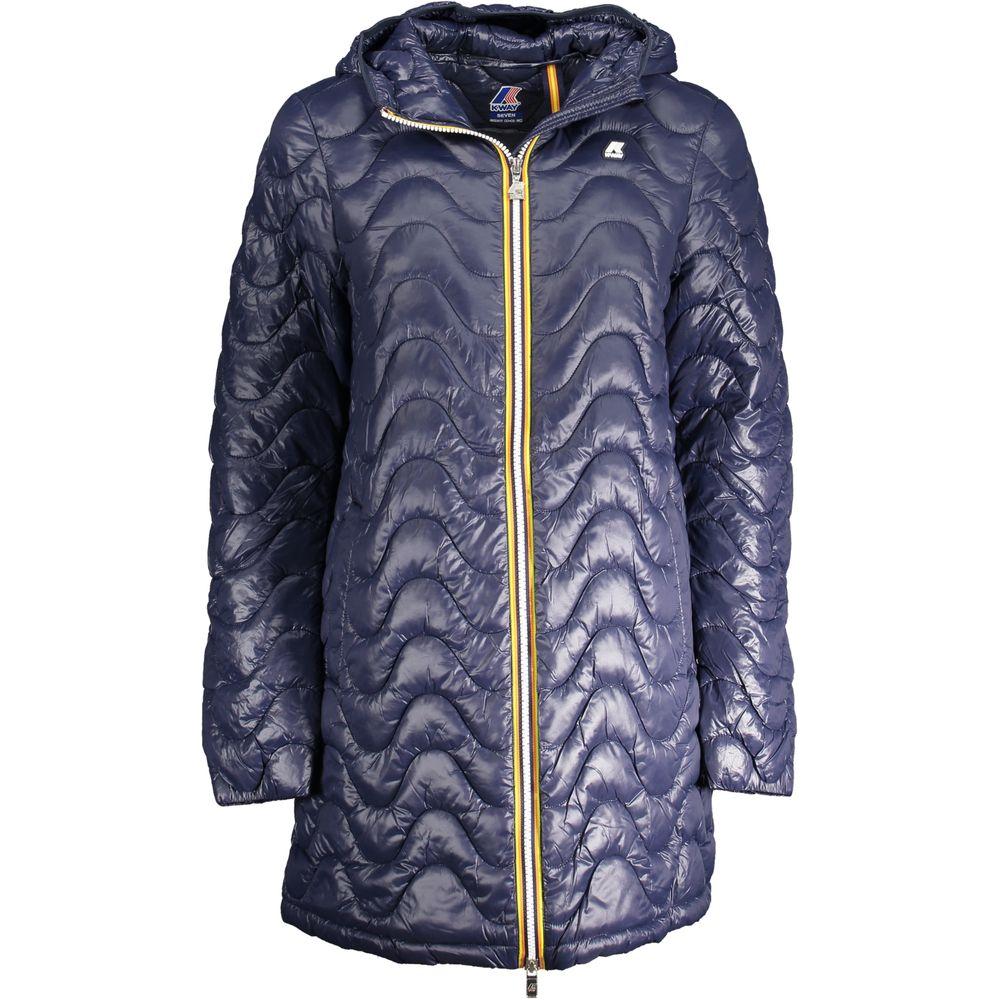 K-WAY Blue Polyamide Jackets & Coat K-WAY Dim Gray