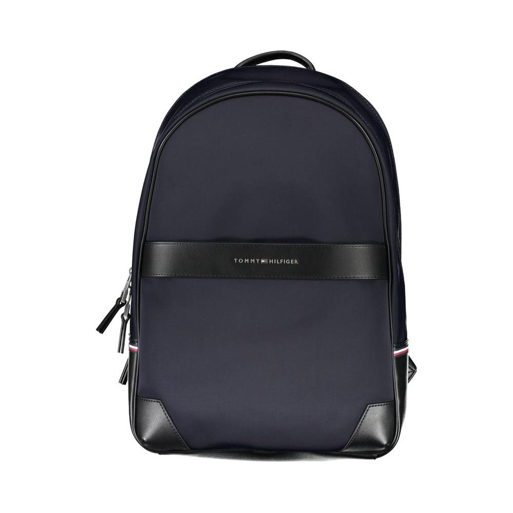 Tommy Hilfiger Blue Polyethylene Men Backpack Tommy Hilfiger Dark Slate Gray