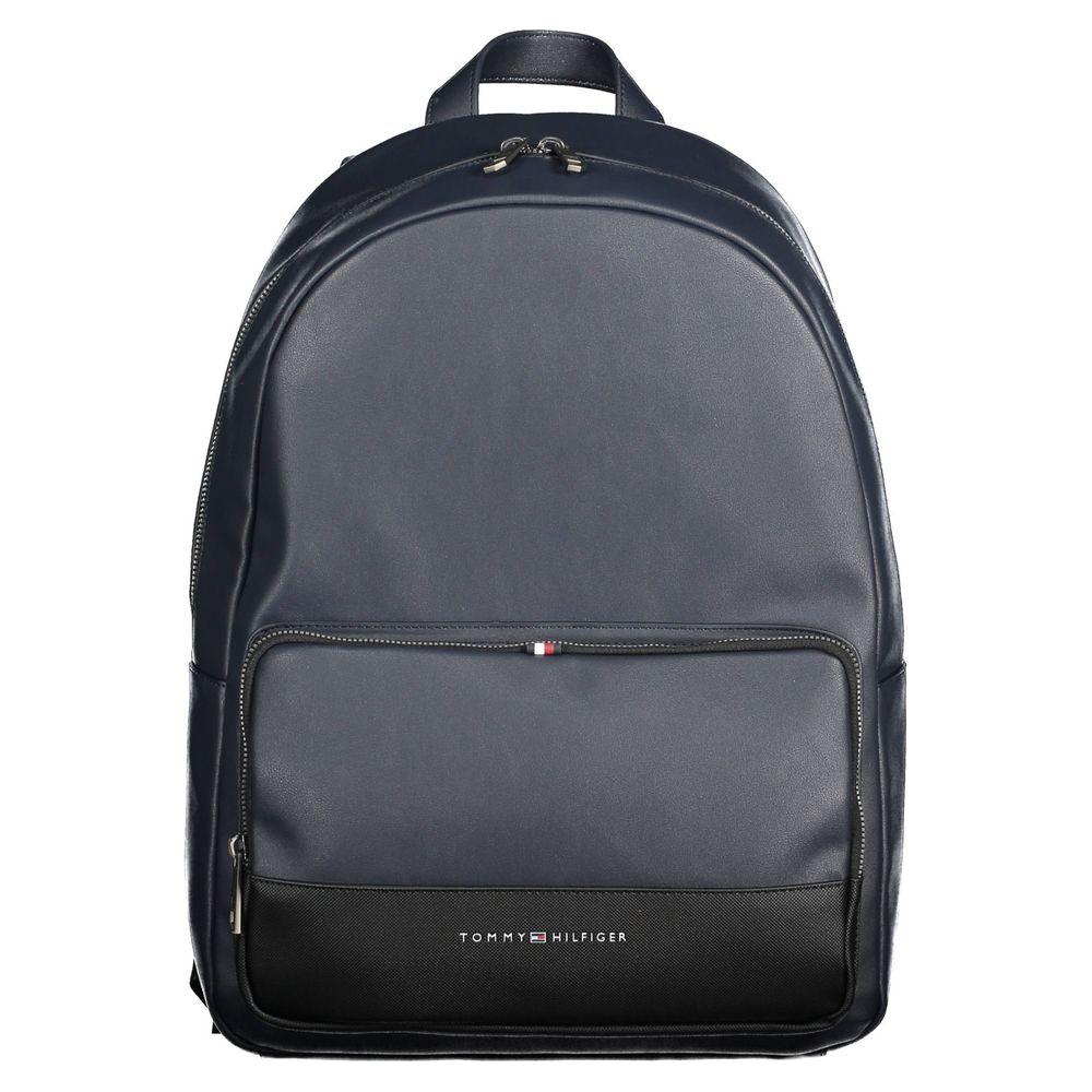 Tommy Hilfiger Blue Polyethylene Men Backpack Tommy Hilfiger Dark Slate Gray