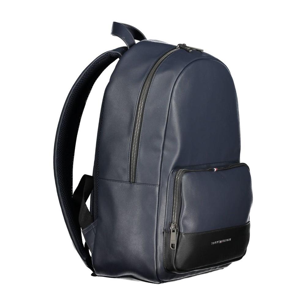Tommy Hilfiger Blue Polyethylene Men Backpack Tommy Hilfiger Dark Slate Gray