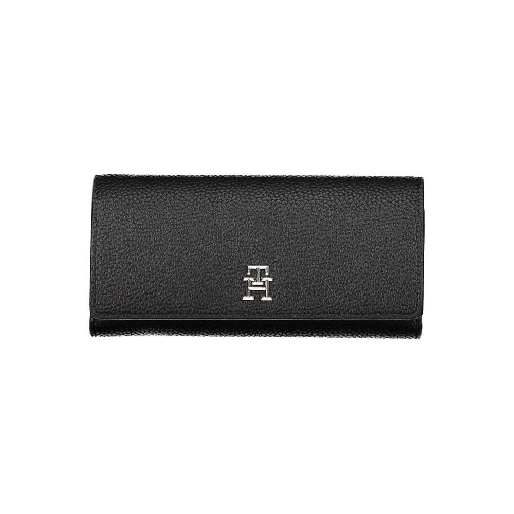 Tommy Hilfiger Black Polyethylene Women Wallet TO-20467