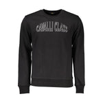 Cavalli Class Black Cotton Men Sweater CA-21279-XL