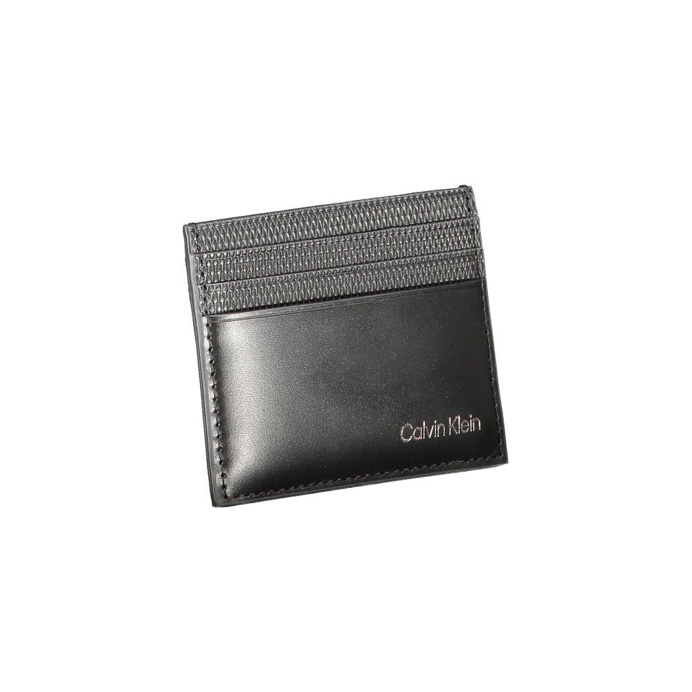 Calvin Klein Black Leather Wallet Calvin Klein Dark Slate Gray