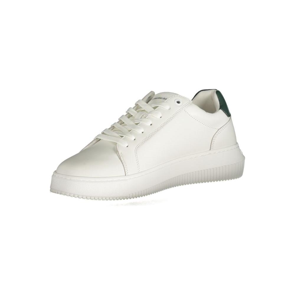 Calvin Klein White Polyester Sneaker Calvin Klein Light Gray