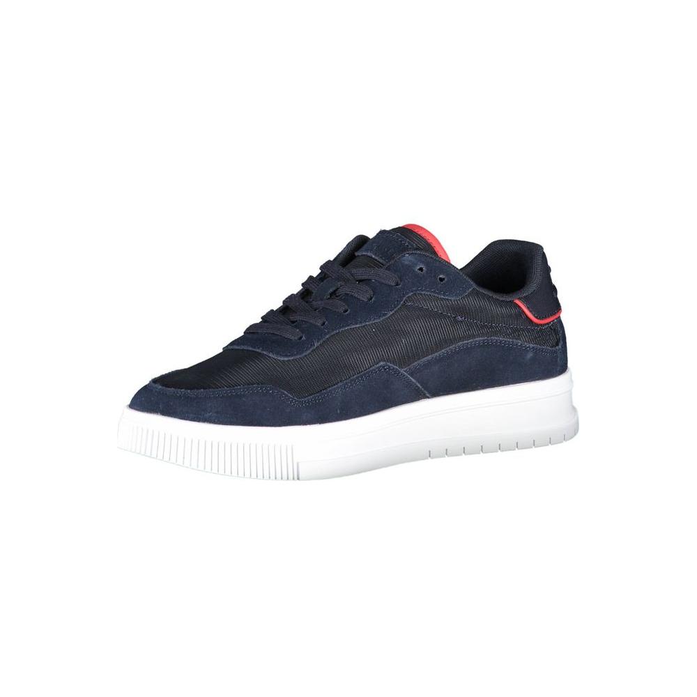 Tommy Hilfiger Blue Polyester Men Sneaker Tommy Hilfiger Dark Slate Gray