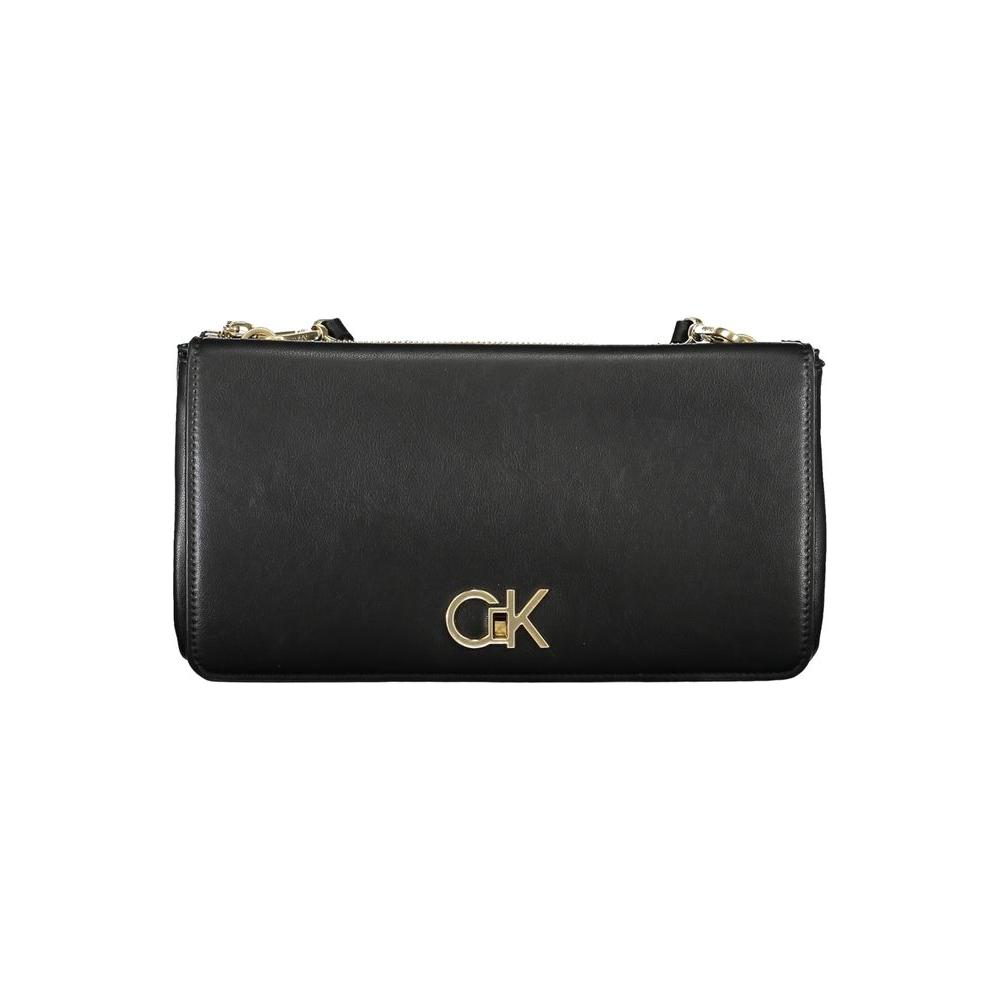 Calvin Klein Black Polyester Handbag Calvin Klein Dark Slate Gray