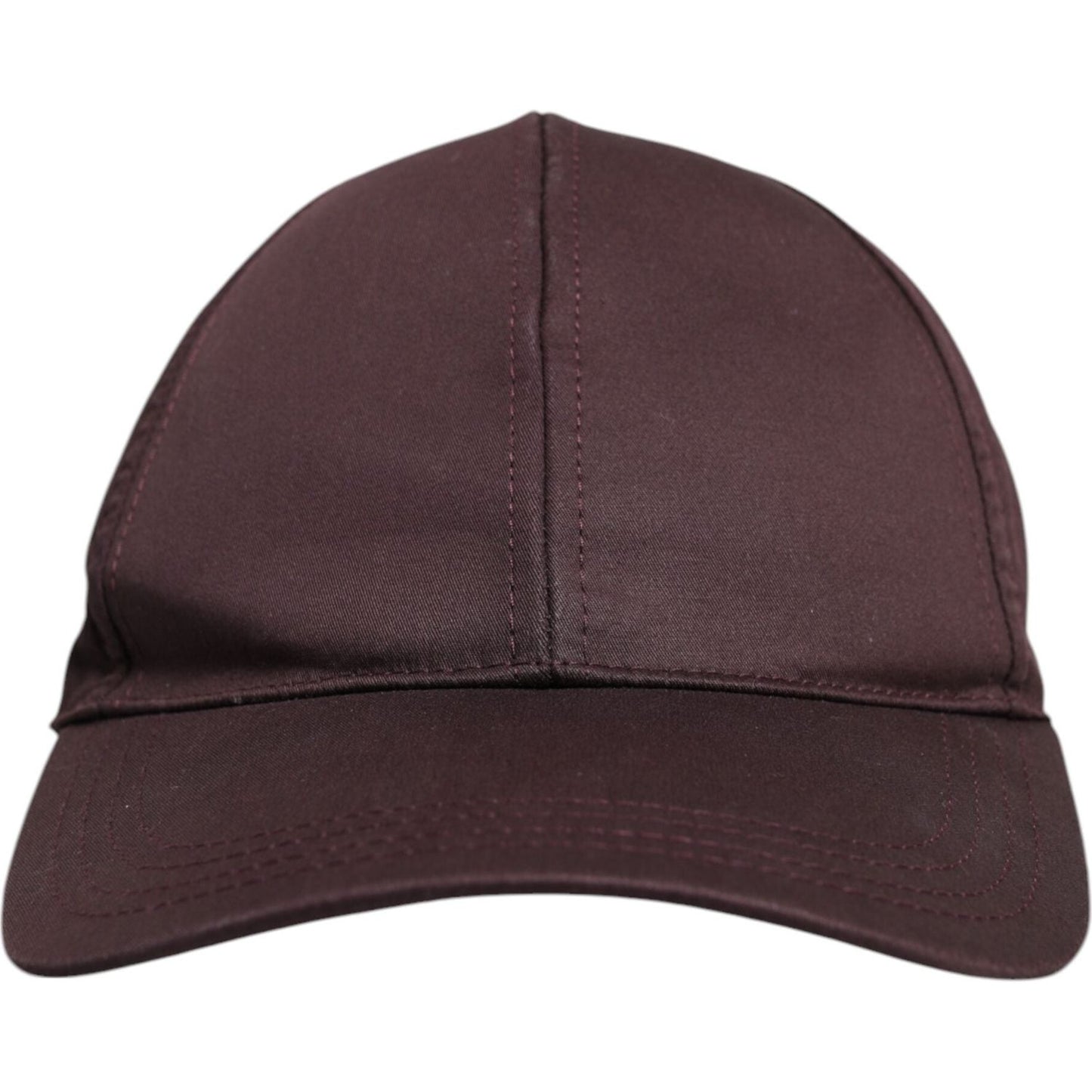 Dolce & Gabbana brown cotton baseball cap with DG crown, 6 panels, made in Italy, men's fashion accessory.