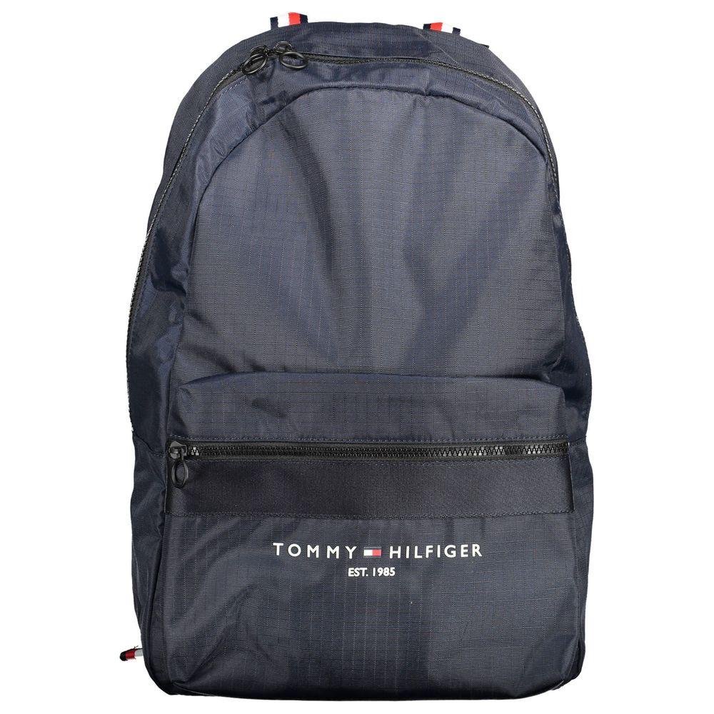 Tommy Hilfiger Blue Polyester Men Backpack Tommy Hilfiger Dark Slate Gray