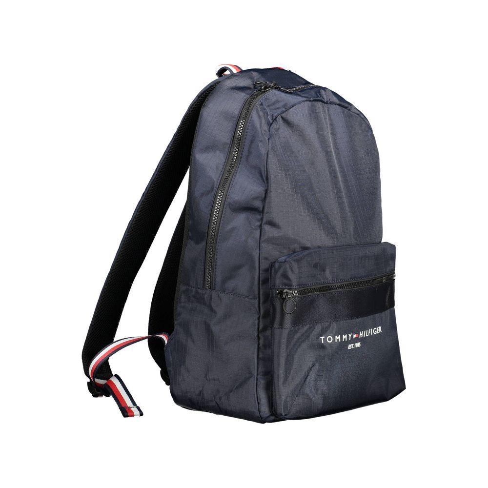 Tommy Hilfiger Blue Polyester Men Backpack Tommy Hilfiger Dark Slate Gray