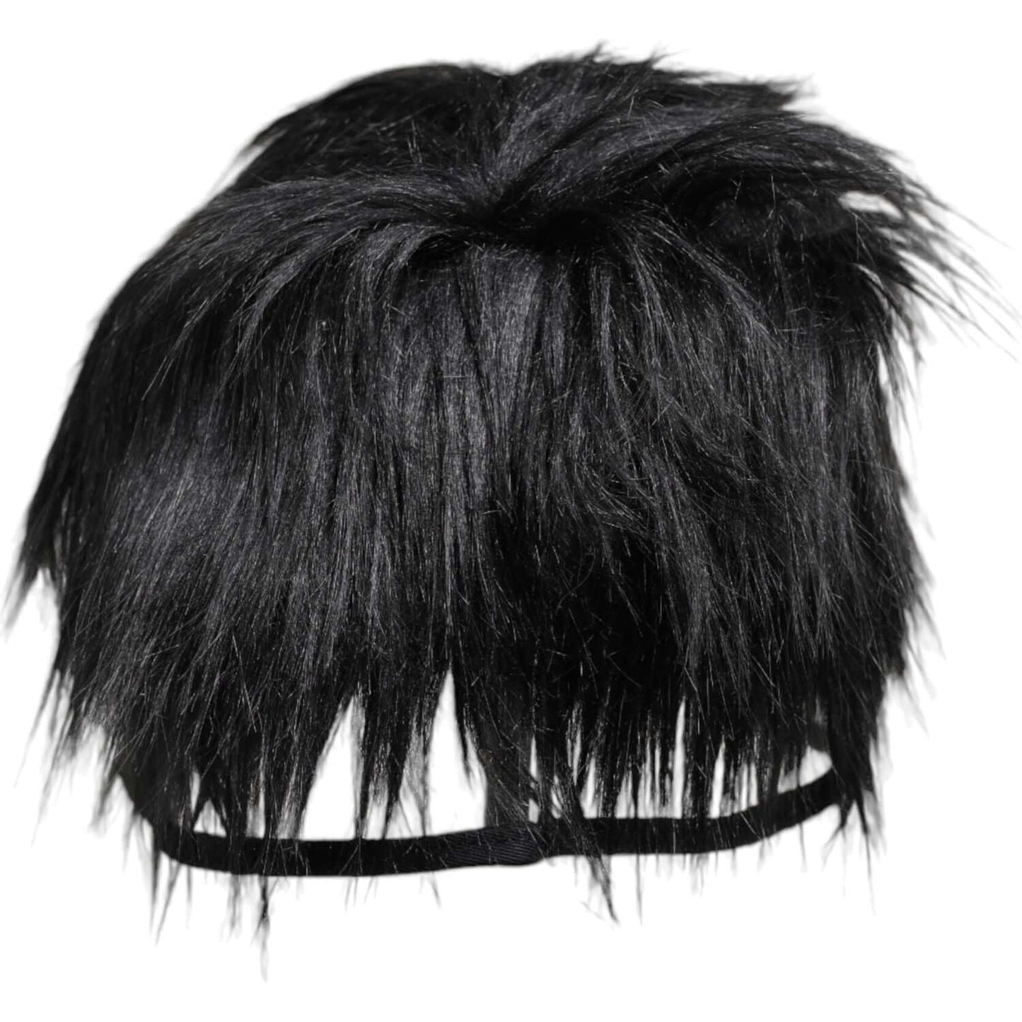 Dolce & Gabbana Black Faux Fur Bucket Hat Dolce & Gabbana Dark Slate Gray