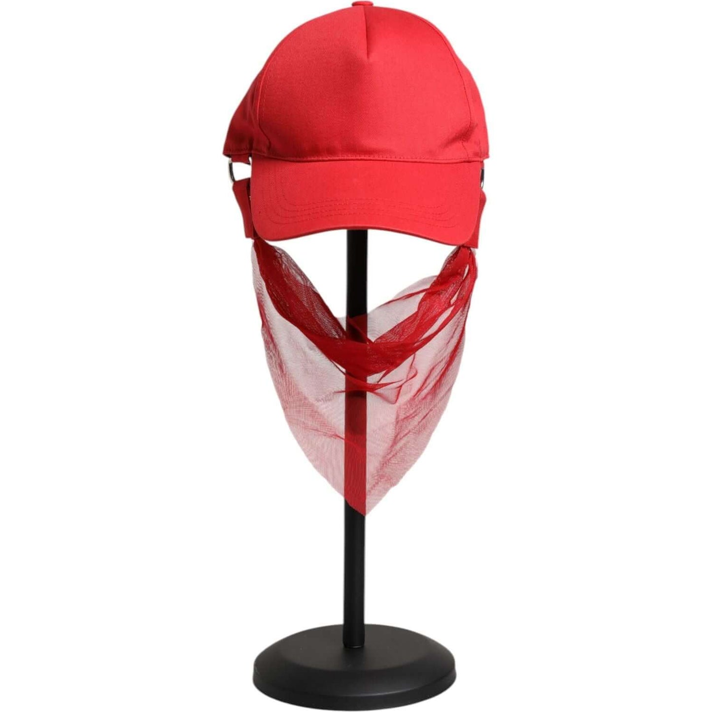 Dolce & Gabbana Red Cotton 6 Panels Women Baseball Cap Dolce & Gabbana Maroon
