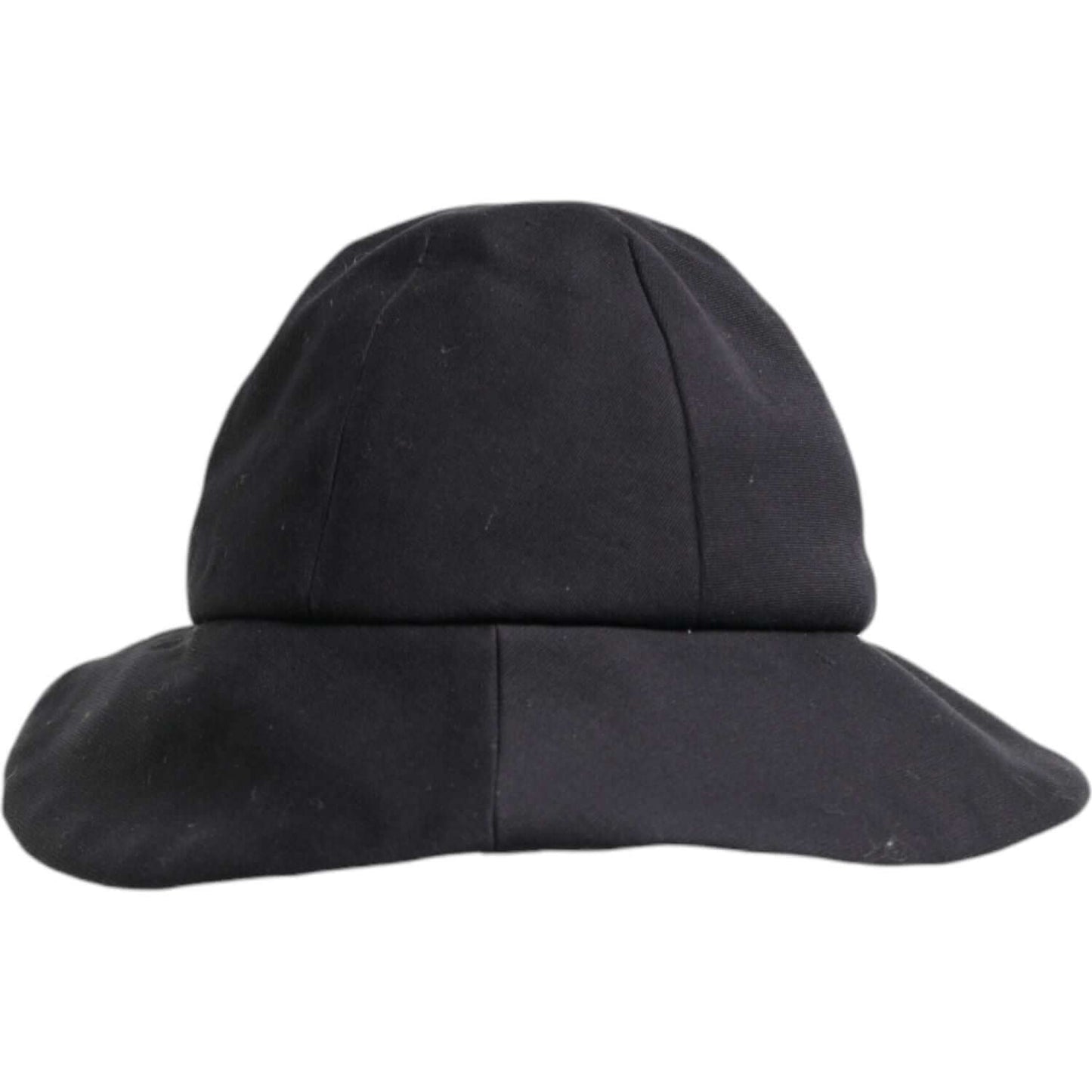 Dolce & Gabbana Black Cotton Wide Brim Bucket Hat Dolce & Gabbana Dark Slate Gray