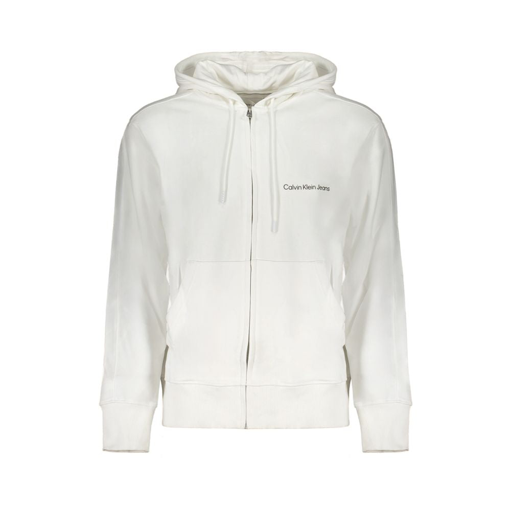 Calvin Klein White Cotton Sweater Calvin Klein Light Gray