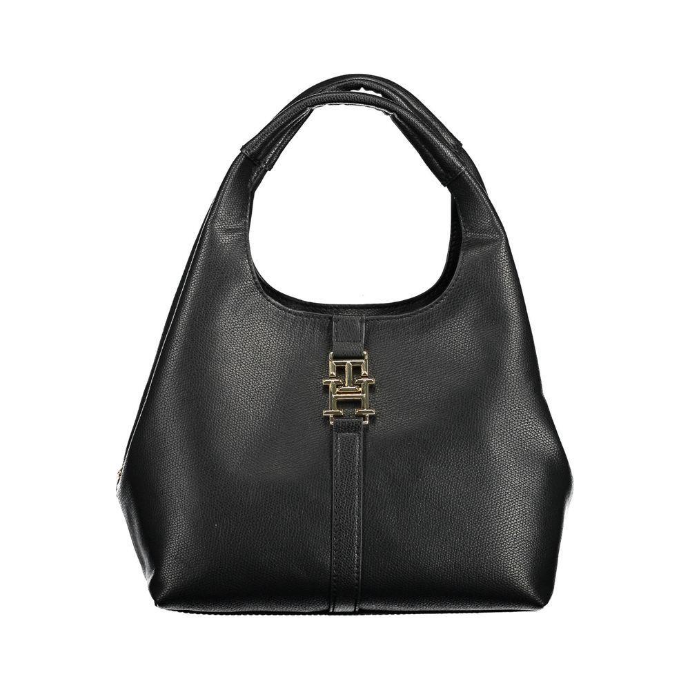 Tommy Hilfiger Black Polyethylene Women Handbag TO-17765