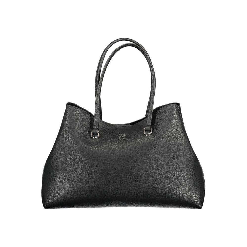 Tommy Hilfiger Black Polyester Women Handbag Tommy Hilfiger Dark Slate Gray