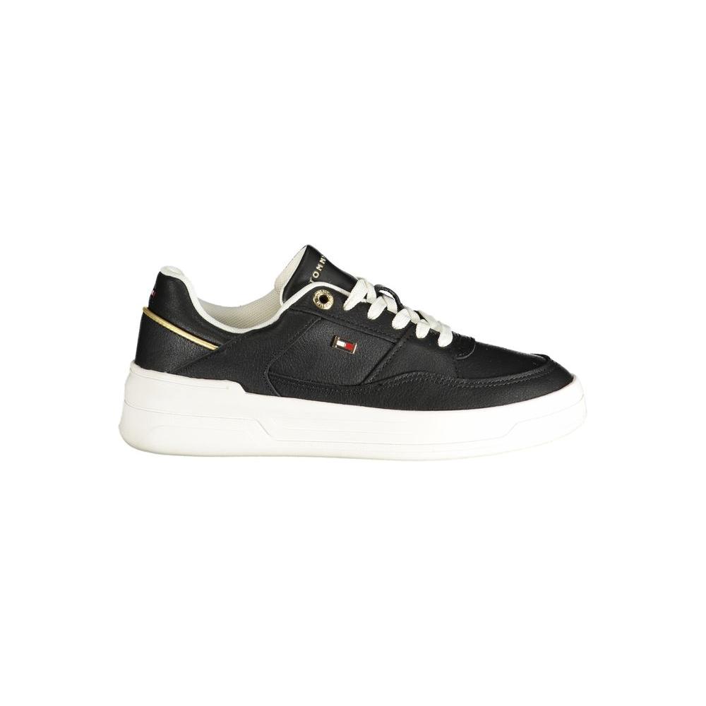 Tommy Hilfiger Black Polyethylene Women Sneaker Tommy Hilfiger Dark Slate Gray