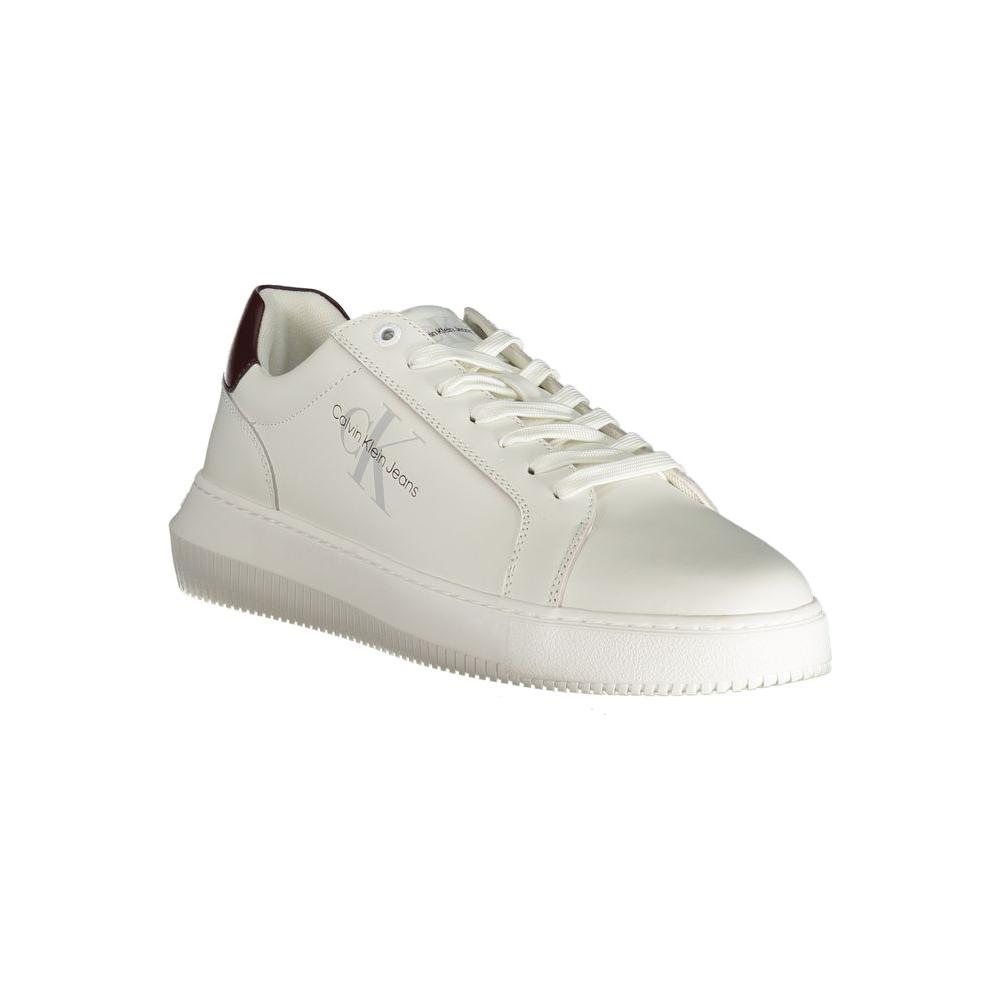 Calvin Klein White Polyester Sneaker Calvin Klein Light Gray