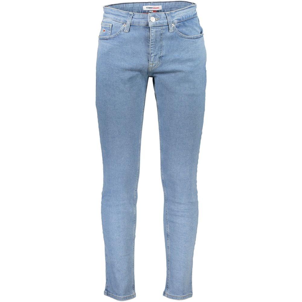 Tommy Hilfiger Light Blue Cotton Jeans & Pant Tommy Hilfiger Light Slate Gray