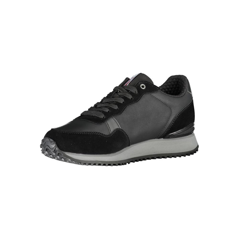 Napapijri Sleek Black Contrast Lace Sneakers Napapijri Dark Slate Gray