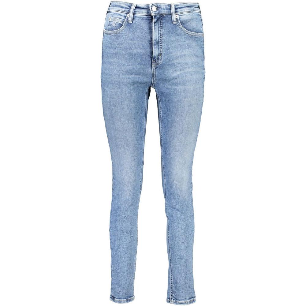 Calvin Klein Light Blue Cotton Women Jeans Calvin Klein Dark Gray