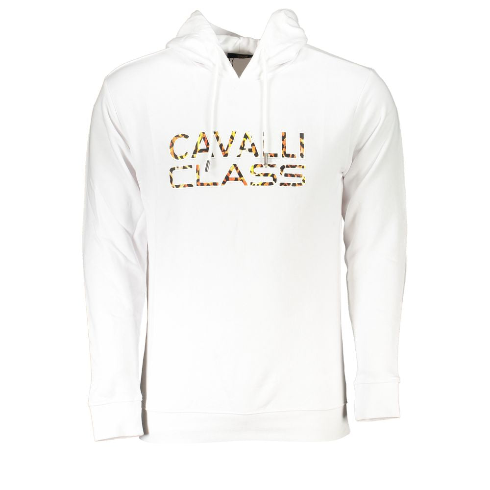 Cavalli Class White Cotton Men's Sweater Cavalli Class White Smoke