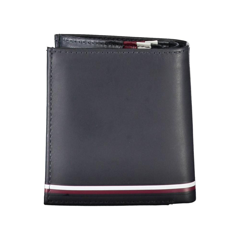 Tommy Hilfiger Blue Leather Men Wallet Tommy Hilfiger Dark Slate Gray