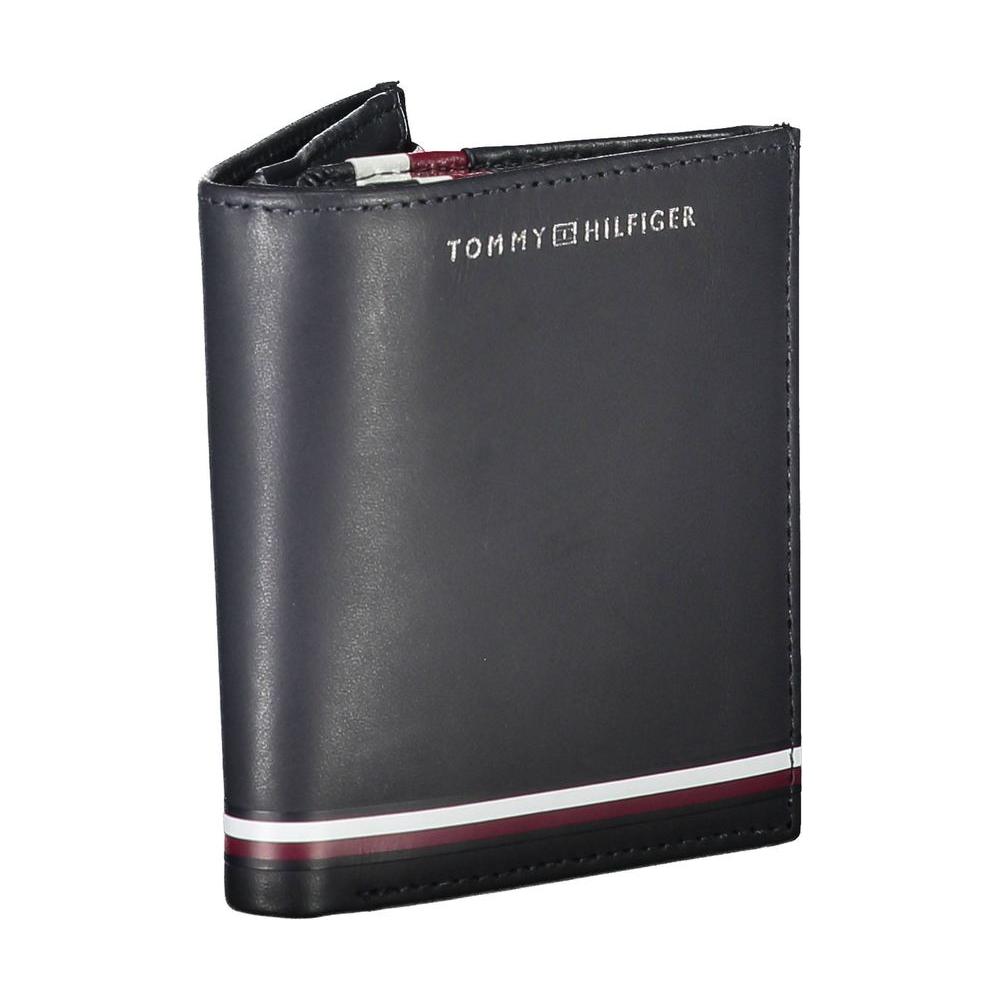 Tommy Hilfiger Blue Leather Men Wallet Tommy Hilfiger Dark Slate Gray