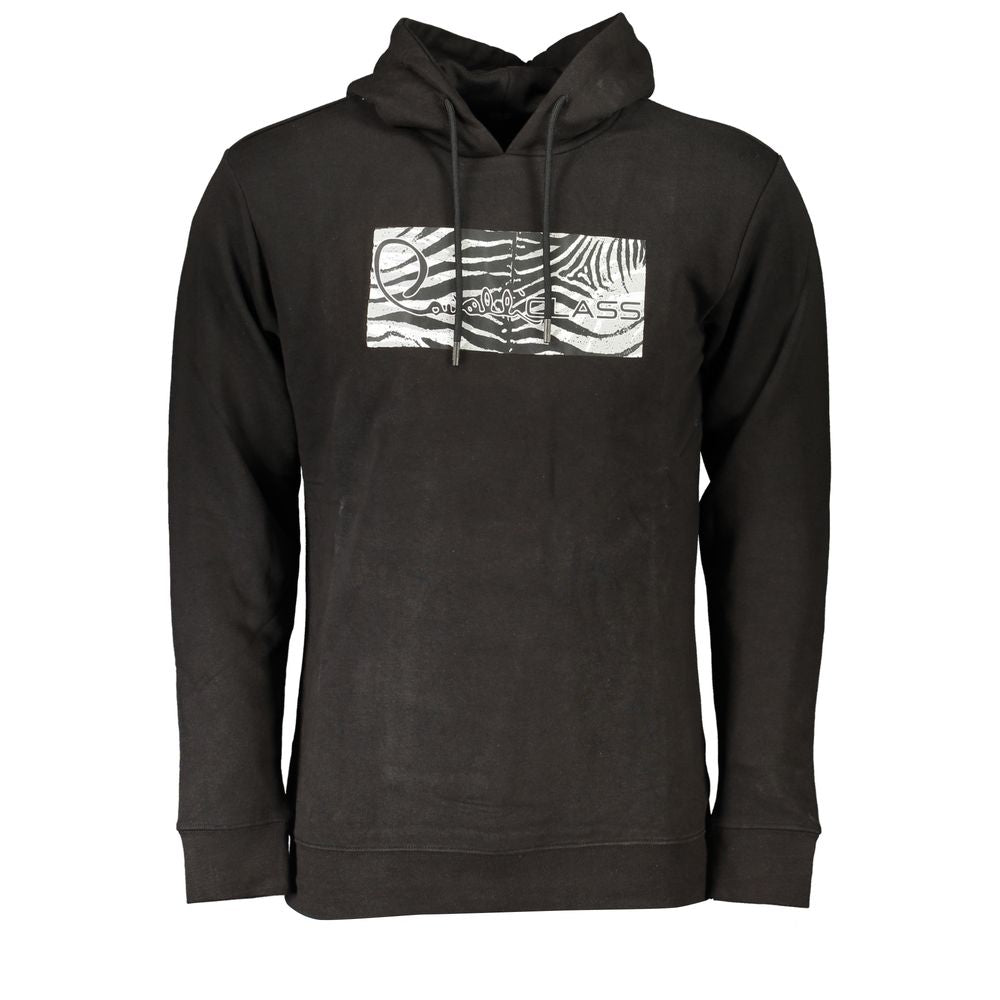 Cavalli Class Black Cotton Men Sweater CA-26800-S
