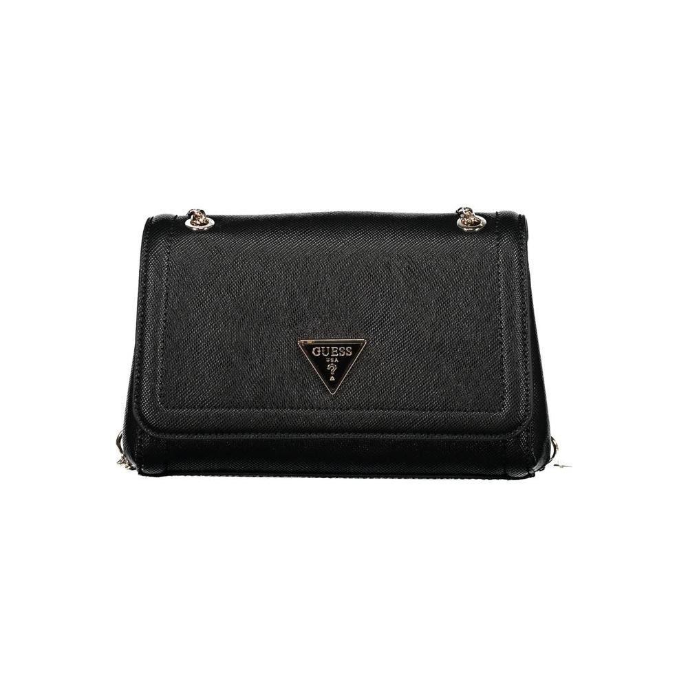 Guess Jeans Black Polyethylene Handbag Guess Jeans Dark Slate Gray