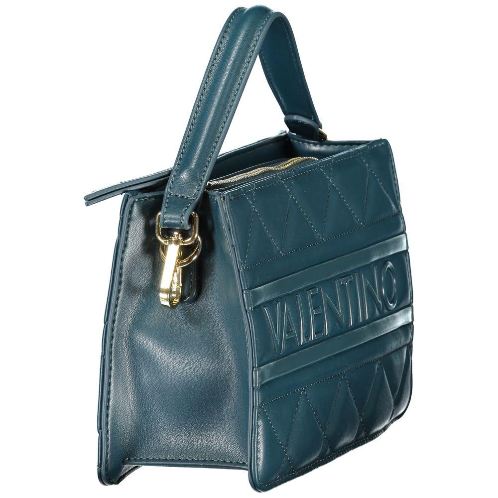 Valentino Bags green polyethylene women's handbag with adjustable strap and luxury design.