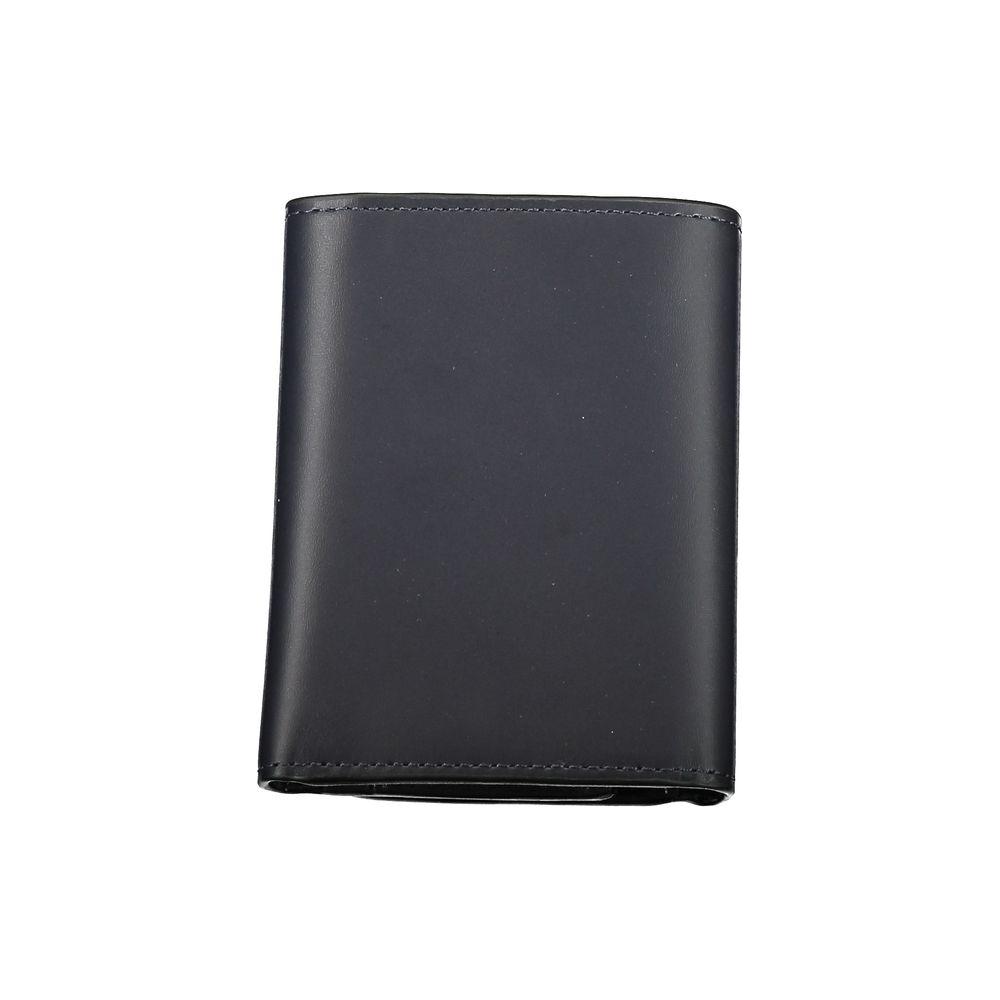 Tommy Hilfiger Elegant Blue Leather Wallet for Men Tommy Hilfiger Dark Slate Gray