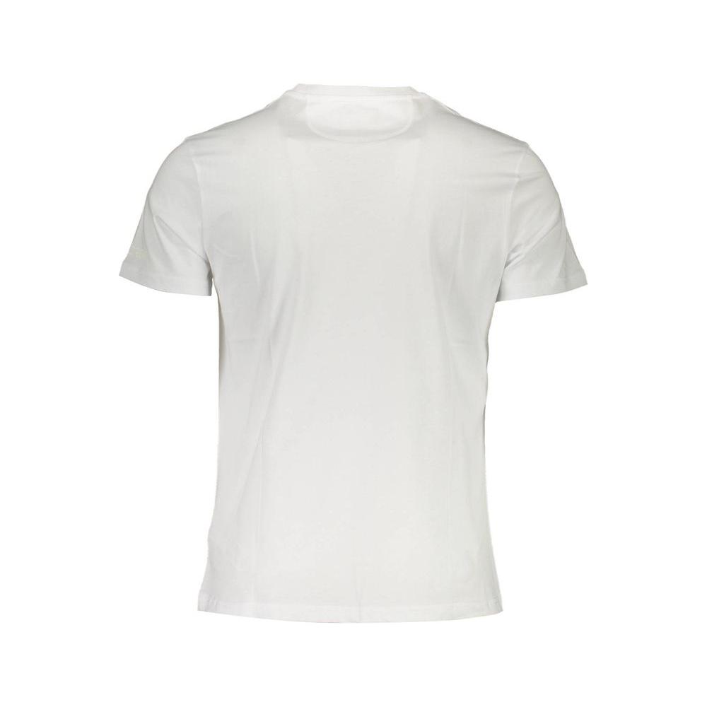 La Martina White Cotton Men T-Shirt La Martina Light Gray