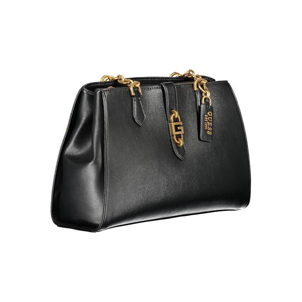 Guess Jeans Black Polyethylene Women Handbag Guess Jeans Dark Slate Gray