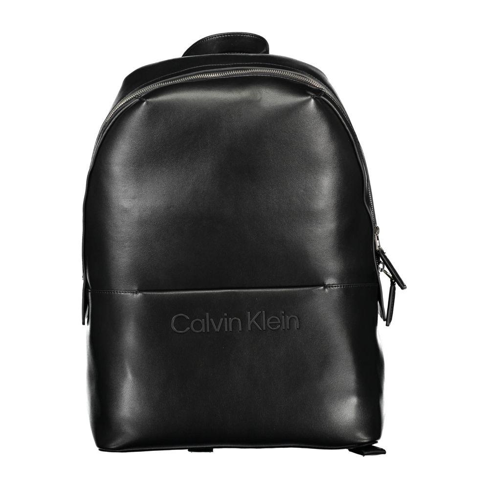 Calvin Klein Black Polyester Men Backpack Calvin Klein Dark Slate Gray