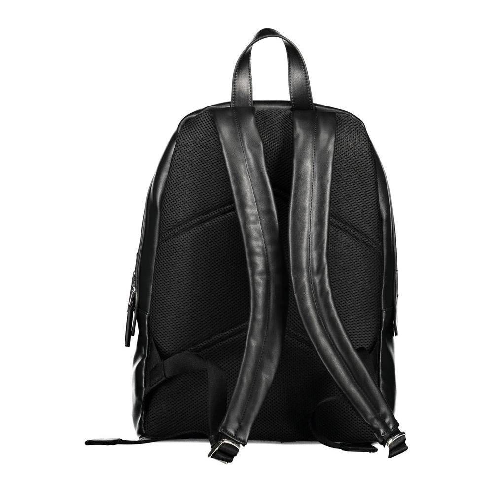 Calvin Klein Black Polyester Men Backpack Calvin Klein Black