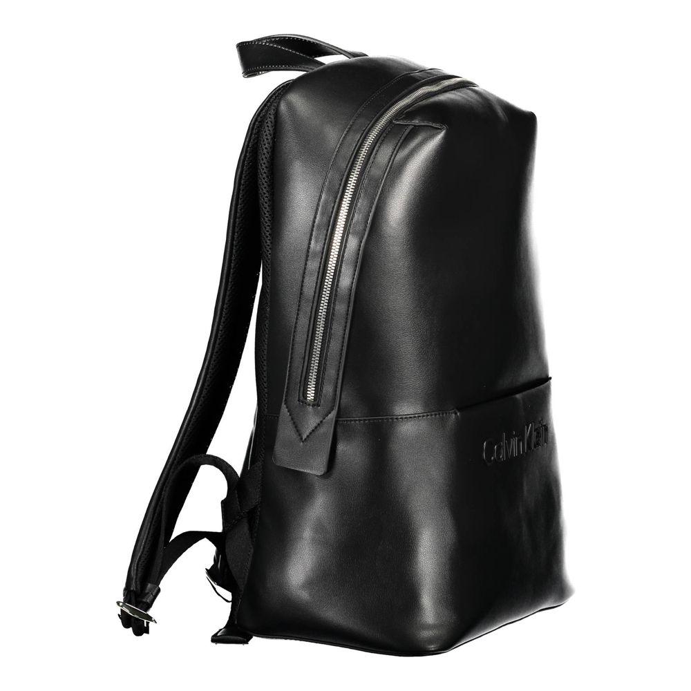 Calvin Klein Black Polyester Men Backpack Calvin Klein Black