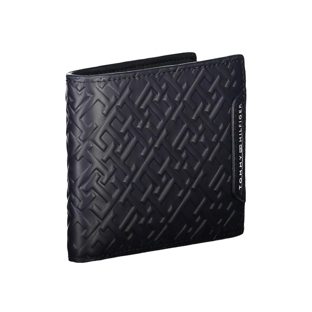 Tommy Hilfiger Blue Leather Men Wallet Tommy Hilfiger Dark Slate Gray
