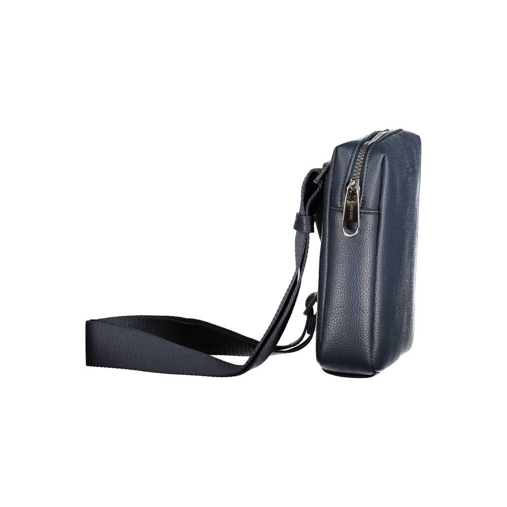 Calvin Klein Blue Polyester Men Shoulder Bag Calvin Klein Dark Slate Gray