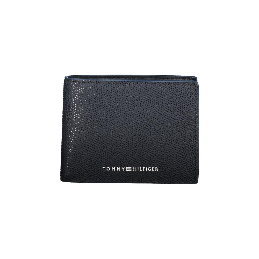 Tommy Hilfiger Elegant Dual Compartment Leather Wallet Tommy Hilfiger Dark Slate Gray