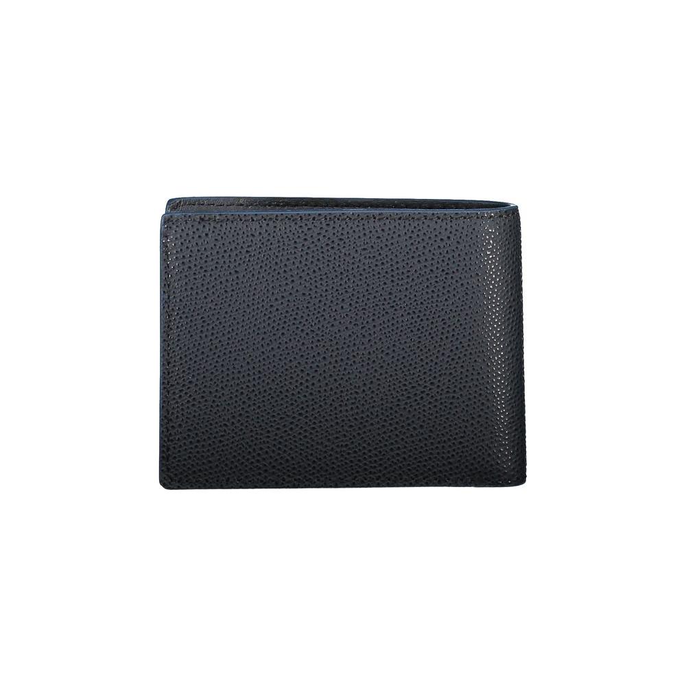 Tommy Hilfiger Elegant Dual Compartment Leather Wallet Tommy Hilfiger Dark Slate Gray