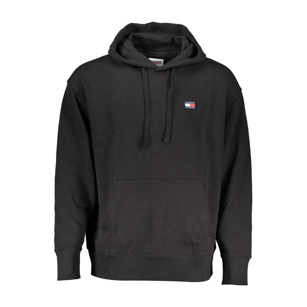 Tommy Hilfiger Sleek Cotton Hooded Sweatshirt with Logo Tommy Hilfiger Dark Slate Gray