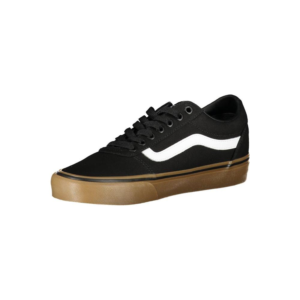 Vans Black Polyester Sneaker Vans Tan