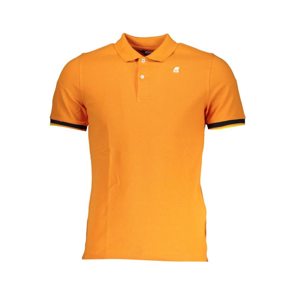 K-WAY Vibrant Orange Contrast Detail Polo K-WAY Goldenrod