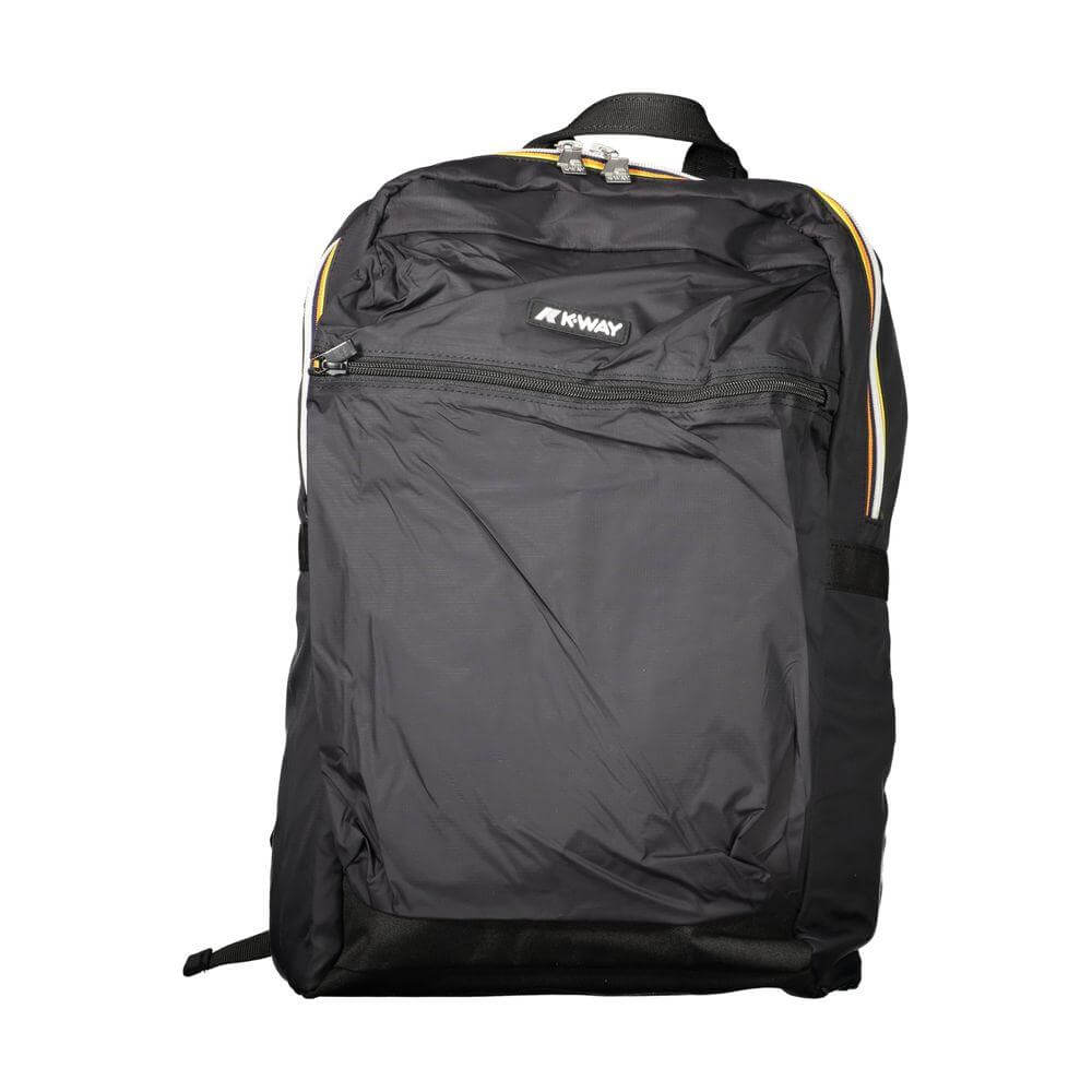K-WAY Black Polyamide Men Backpack K-WAY Dark Slate Gray